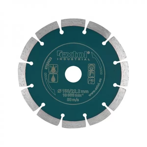 Dia kotouč řezný segmentový Grab Cut, 150x22,2mm EXTOL INDUSTRIAL 8703033
