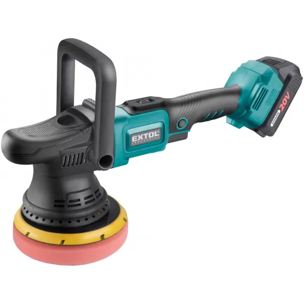 Aku leštička orbitální 20V/2,0 Ah SHARE20V 150mm BRUSHLESS Extol Industrial 8791844