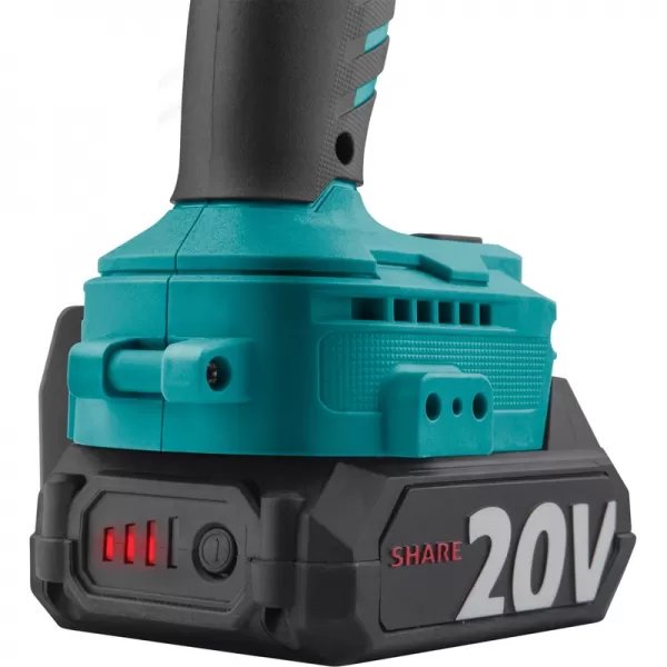 Aku utahovák rázový 1/2" 20V/2,0Ah SHARE20V, 500Nm, BRUSHLESS EXTOL INDUSTRIAL 8791814
