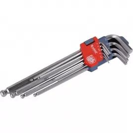 L-klíče imbus prodloužené sada 9ks 1,5-10mm s kuličkou EXTOL PREMIUM 8819312