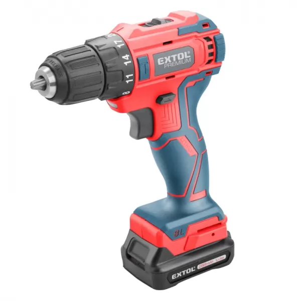 Aku vrtací šroubovák 12V 1x2,0Ah BRUSHLESS EXTOL PREMIUM 8891152