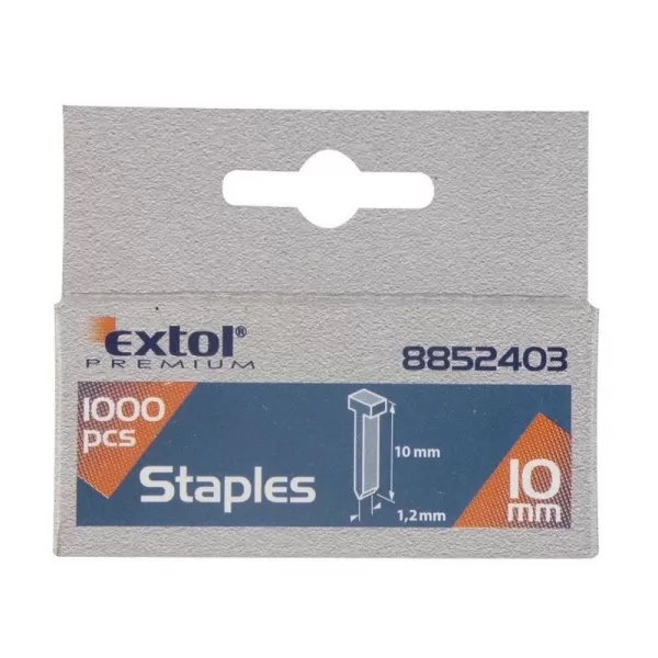 Spony do sponkovací pistole 10mm 2,0x0,52x1,2mm EXTOL PREMIUM 8852403