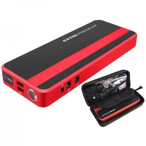 Jump startér pro naftové a benzínové motory + powerbanka 5V EXTOL PREMIUM 8897321