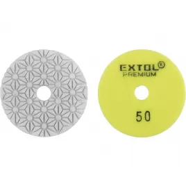 Kotouč diamantový leštící na obklady, 100mm, P50, suchý zip EXTOL PREMIUM 8803090
