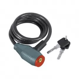 Zámek na kolo lankový 8x1000mm 2 klíče zacvakávací + držák EXTOL PREMIUM 8857814