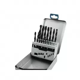 Vrtáky do kovu v kovové krabičce sada 19ks EXTOL PREMIUM 8801191