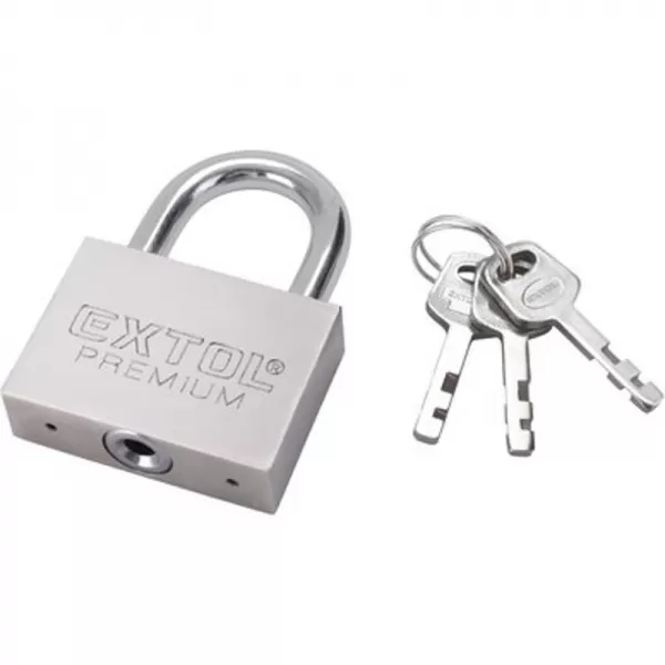 Zámek visací kovový 30mm 3 klíče zacvakávací EXTOL PREMIUM 8857403