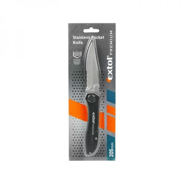 Nůž zavírací nerez 205/115mm INOX EXTOL PREMIUM 8855120