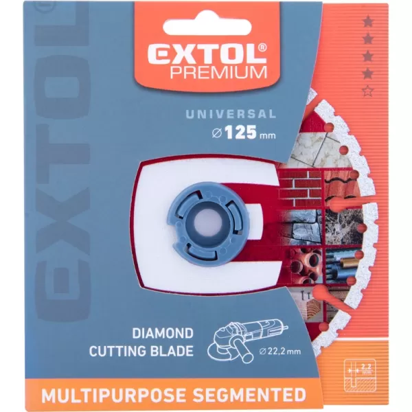 Kotouč řezný diamantový MULTI univerzální, 125x22,2x2,2mm EXTOL PREMIUM 8803001