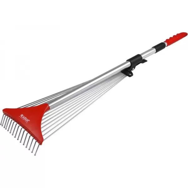 Hrábě nastavitelné s teleskopickou násadou délka 80-158cm, šířka 18-59 cm EXTOL PREMIUM 8875000