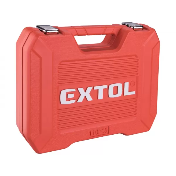 Hlavice nástrčné, sada 110ks, 1/4", 1/2" Extol Premium 8818338