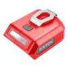 Nabíječka aku pro USB zařízení, se světlem, SHARE20V, bez aku, 5V/2A Extol Premium 8891896