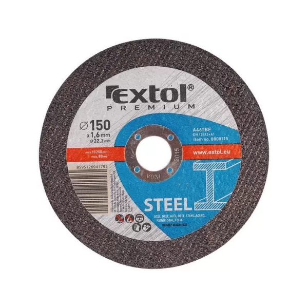 Kotouč řezný na ocel 230x1,9x22,2mm EXTOL PREMIUM 8808119