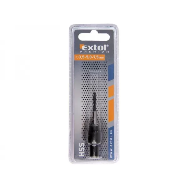 Vrták na konfirmáty, pro šroub 5mm, průměr vrtáku 3,5mm HSS EXTOL PREMIUM 8801205