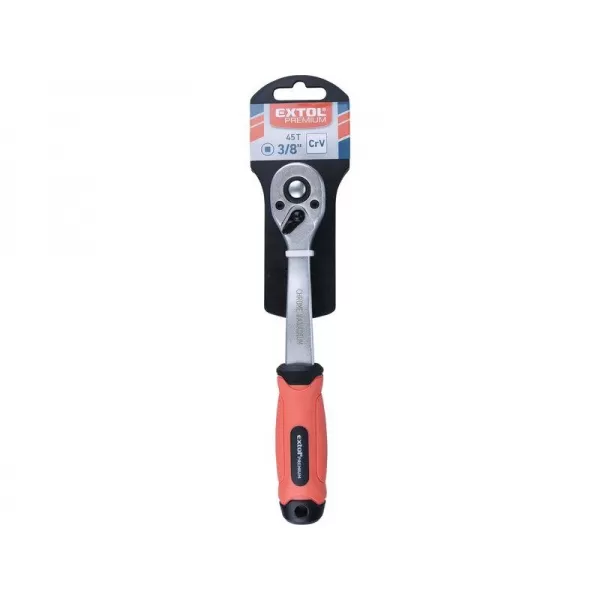 Tvarovaná račňa, 45 zubov, 3/8", L 208mm, Crv EXTOL PREMIUM 8816455