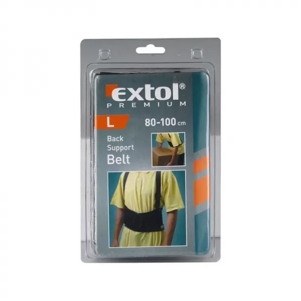 Pás bederní podpůrný velikost L 80-100cm EXTOL PREMIUM 8856822