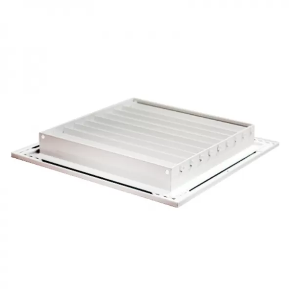 Větrací mřížka z vysoce kvalitního extrudovaného hliníku 350x350 mm, bílá DALAP 90502