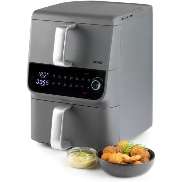 Dvojitá horkovzdušná fritéza 3,5+6,5l DOMO DO549FR