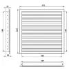 Vetracia mriežka z kvalitného extrudovaného hliníka 350x200 mm, biela DALAP 90571