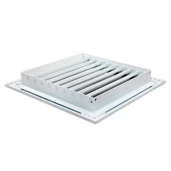 Větrací mřížka z vysoce kvalitního extrudovaného hliníku 350x350 mm, bílá DALAP 90502