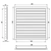 Větrací mřížka z vysoce kvalitního extrudovaného hliníku 200x100 mm, bílá DALAP 90369