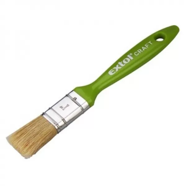 Štětec plochý 1"/25mm délka 38mm tloušťka 12mm plastová rukojeť EXTOL CRAFT 91501