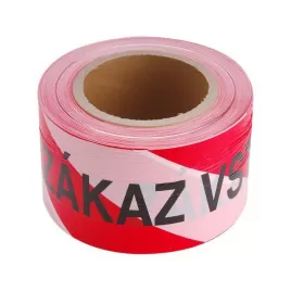 Páska výstražná červeno-bílá ZÁKAZ VSTUPU 75mm x 250m EXTOL CRAFT 9568