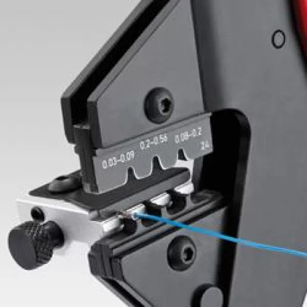 Víceúčelové systémové lisovací kleště pro vyměnitelné lisovací profily Knipex MultiCrimp 97 43 06