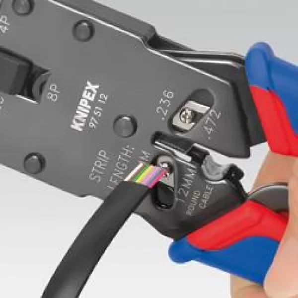 Lisovací kleště pro konektory Western Knipex 97 51 12