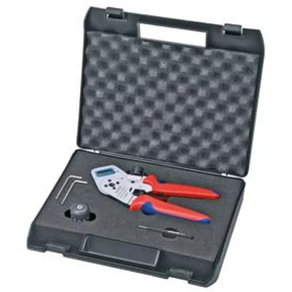 Čtyřtrnové lisovací kleště pro stočené kontakty Knipex 97 52 65 DG A