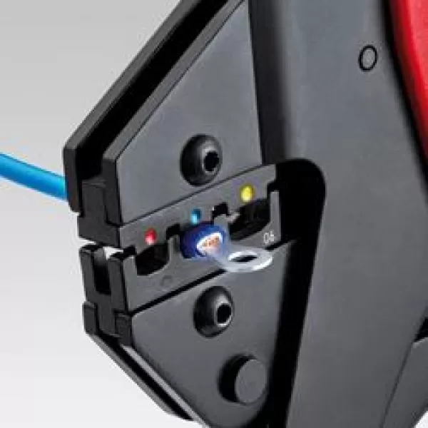 Víceúčelové systémové lisovací kleště pro vyměnitelné lisovací profily Knipex MultiCrimp 97 43 06