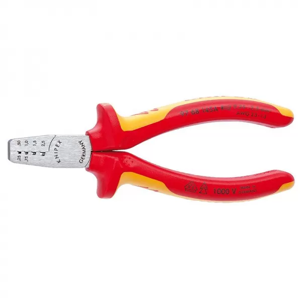 Lisovací kleště na koncové dutinky Knipex 97 68 145 A