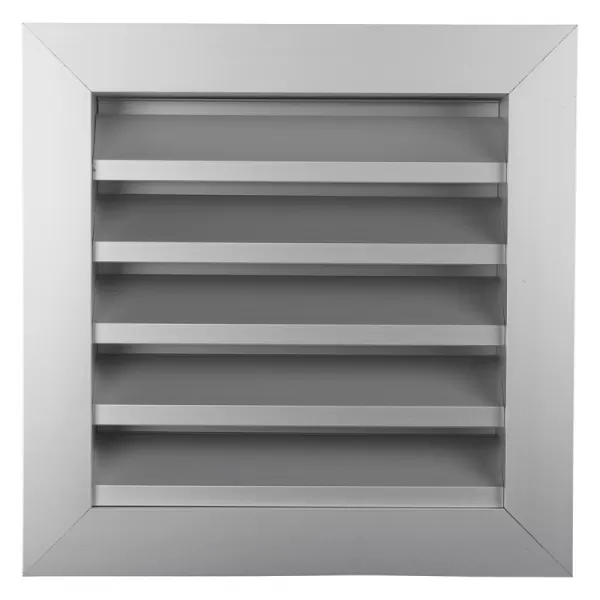 Hliníková větrací mřížka s pevnými lamelami 400x400 mm DALAP 9722