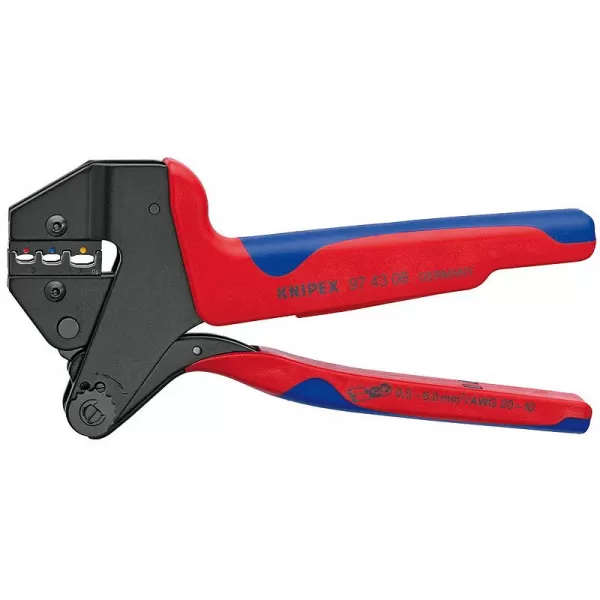 Víceúčelové systémové lisovací kleště pro vyměnitelné lisovací profily Knipex MultiCrimp 97 43 06