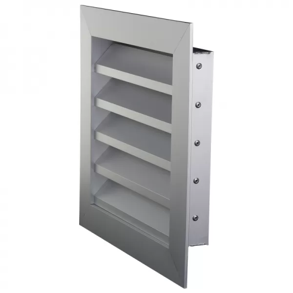 Hliníková větrací mřížka s pevnými lamelami 400x400 mm DALAP 9722