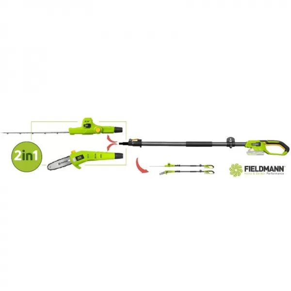 Aku plotové nůžky / prořezávač větví 2V1 FIELDMANN FZNP 70605-0