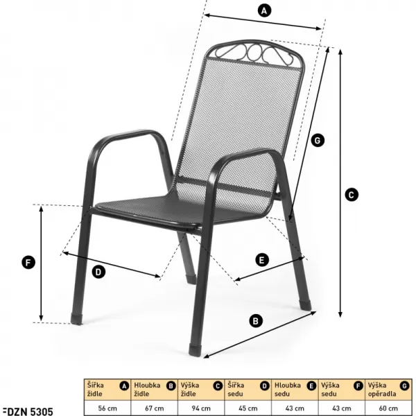 Sada zahradního nábytku Grace 4 Fieldmann