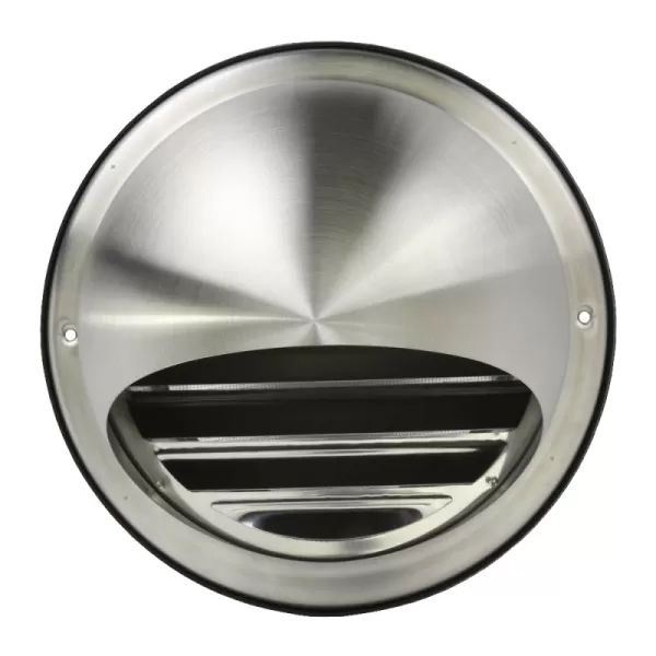 Nerezová větrací mřížka s přírubou, krytem a síťkou Ø 125 mm DALAP 99333
