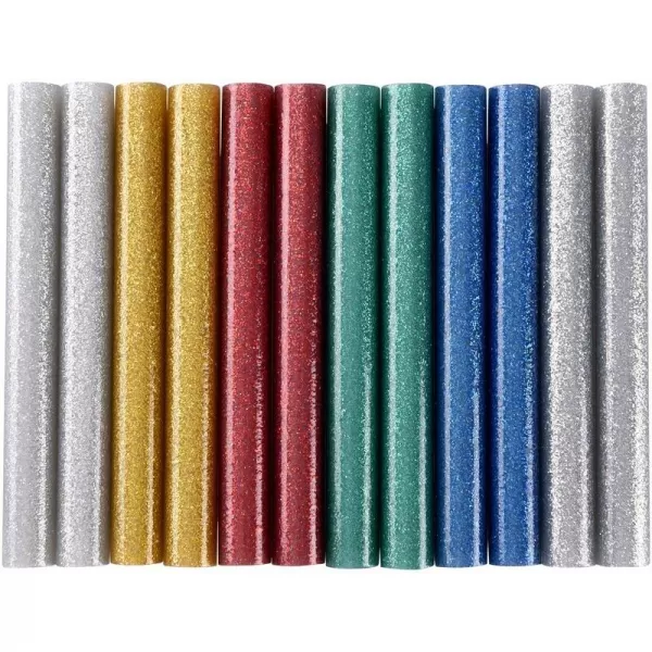 Taviace tyčinky mix farieb s trblietkami priemer 11x100mm 12ks EXTOL CRAFT 9911