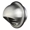 Nerezová větrací mřížka s přírubou, krytem a síťkou Ø 150 mm DALAP 99334