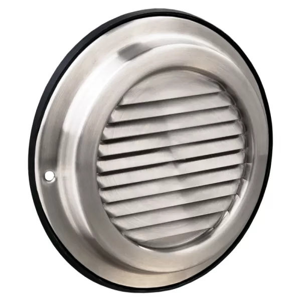 Nerezová větrací mřížka s pevnou žaluzií Ø 150 mm DALAP 99502