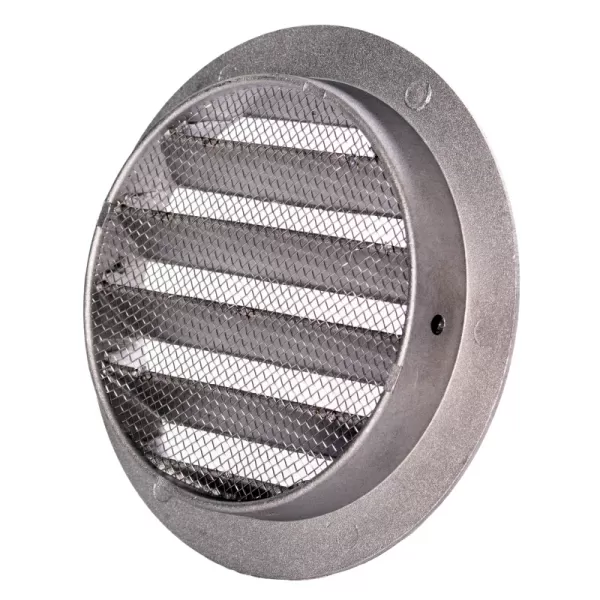 Kovová větrací mřížka Ø 315 mm s přírubou a síťkou proti hmyzu DALAP 99996