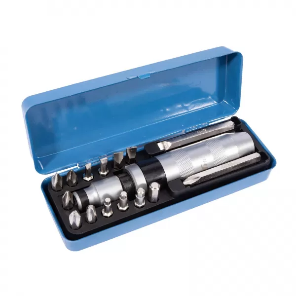 Úderový šroubovák celokovový s bity 16 dílů XTline XT07116