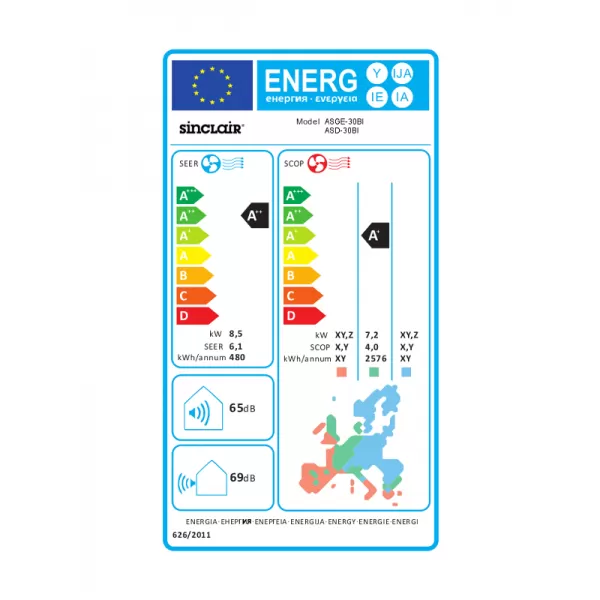 Kanálová klimatizace SINCLAIR ASD-30BI