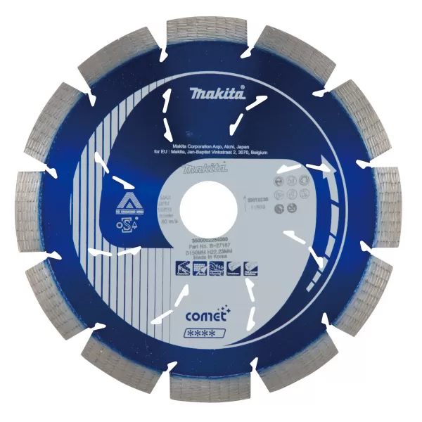Kotouč řezný diamantový Comet 150x10x22,23mm Makita B-27187