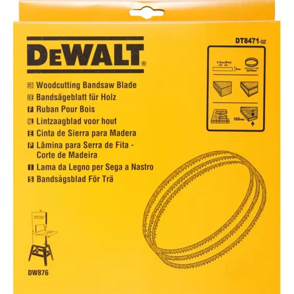 Pilový pás pro DW876 na dřevo a plasty vyřezávací 6mm DeWALT DT8471