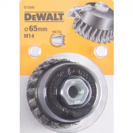 Drátěný kartáč kroucené uzly délka 18mm průměr 65mm pro úhlové brusky DeWALT DT3500