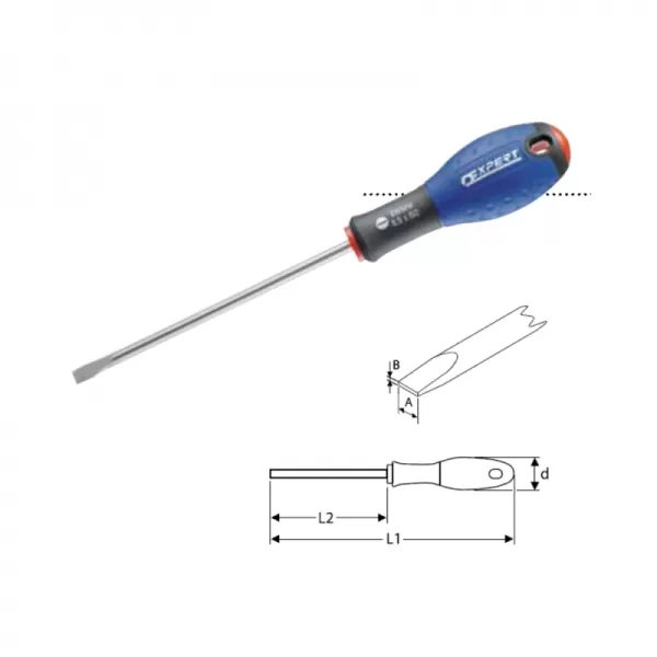 Šroubovák plochý standardní TONA Expert E160206T