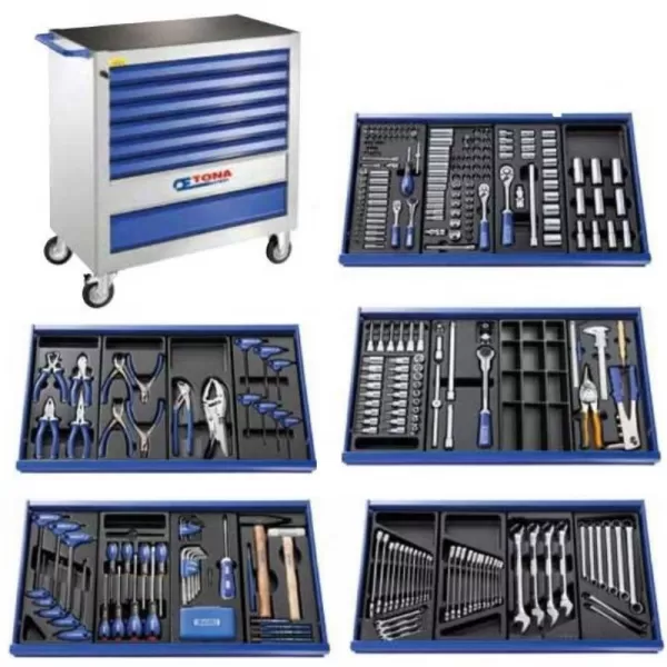 387dílná sada nářadí v montážním vozíku TONA Expert E220333T