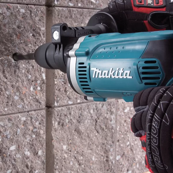 Příklepová vrtačka + kufr a rychlosklíčidlo Makita HP1631K